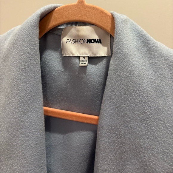 Fashion Nova Manhattan Coat - Blue - Picture 3 of 4